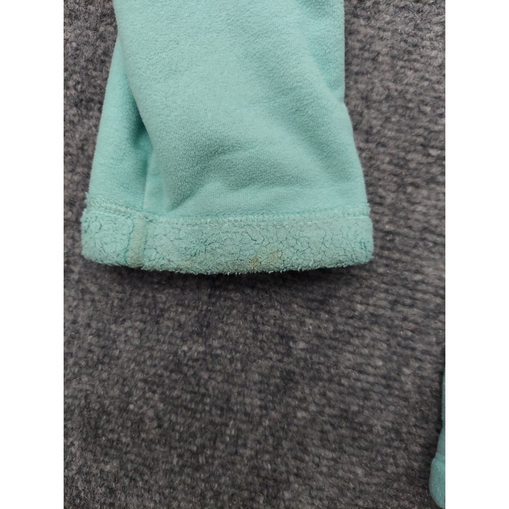 The NORTH FACE Fleece Jacket Womens XS Aqua Blue Full Zip Pockets Mock Neck - Picture 9 of 16